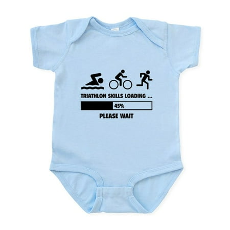 

CafePress - Triathlon Skills Loading Infant Bodysuit - Baby Light Bodysuit Size Newborn - 24 Months