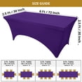 thumbnail image 2 of Mantel Ajustable Utopia Kitchen Spandex 183x76x76 cm Morado, 2 of 9