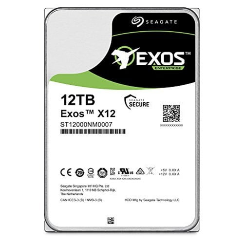 Seagate Enterprise Capacity ST12000NM0007 12TB 7200RPM SATA 6 Gb/s 256MB Enterprise Hard Drive (Helium & 3.5 inch)
