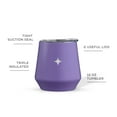 thumbnail image 6 of JoyJolt Vacuum Insulated Stemless Wine Tumbler with Lid - 12 oz - Purple, 6 of 8