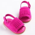 thumbnail image 4 of SYNPOS Baby Girl Sandal Tassels Summer Infant Toddler Slipper Shoes 0-18 Months, 4 of 6