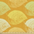 thumbnail image 1 of Leaf Fabric by the Yard, Autumn Season Foliage Pattern Trees Faded Plants Fall Botany, Decorative Upholstery Fabric for Sofas and Home Accents, 5 Yards, Marigold Mustard by Ambesonne, 1 of 4