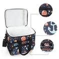 thumbnail image 6 of FORMRS Insulated Cooler Bag 24 Cans Capacity Soft Leakproof Lunch Box with Side Pockets, Red Jellyfish, 6 of 7