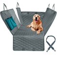 thumbnail image 1 of pitrice Dog Car Seat Cover Backseat Protector with Zip Flap Hammock Carrier Gray, 1 of 9