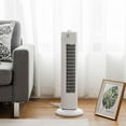 thumbnail image 2 of Fantask 35W 28" Oscillating Tower Fan 3 Wind Speed Quiet Cooling White, 2 of 10