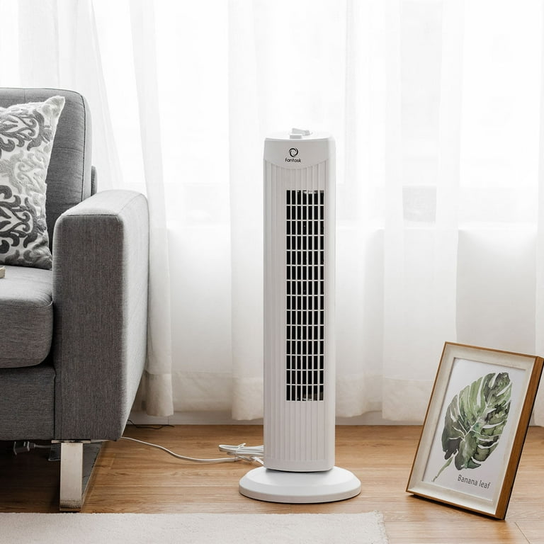 Fantask 35W 28'' Bedroom Oscillating Electric Tower Fan, 3