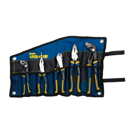 5Pc Groovelock Traditional Pliers Roll Up Bag