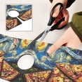 thumbnail image 6 of Yayeee Faucet Mat for Kitchen Sink 14.7" Diatomite Long Splash Guard Pad, Starry Pizza, 2 Pack, 6 of 7