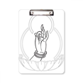 thumbnail image 1 of Portapapeles A4 budismo mano Lotus Unbranded, 1 of 4
