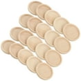 thumbnail image 4 of WHAMVOX 50Pcs Khaki Wood Blank Pendant Trays for Crafting Activities, 4 of 8