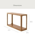 thumbnail image 3 of My Texas House Haven Console Table, Warm Brown, 3 of 10