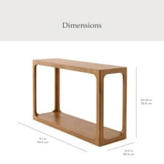 My Texas House Haven Console Table, Warm Brown