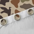 thumbnail image 4 of Homewish Retro Camo Pattern Black Out Curtains,Rustic Mallard Duck Curtains Pack of 2 (42x63 Each),Green Brown Bedroom Curtains For Boys Teens,Ultra Soft Home Decor, 4 of 6