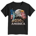 thumbnail image 5 of TAmten 250th Anniversary USA Shirt for Boys Girls 250 Years Birthday 1776 July 4th T-Shirt(Black,13-14Years), 5 of 5