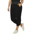thumbnail image 2 of GRACE & GRANDEUR Pantalon Jogger Harem Décontracté Ample à Cordon de Serrage pour Femmes Grande Taille Yoga, 2 of 3