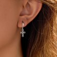 thumbnail image 2 of 925 Sterling Silver Heart Dangle Earrings for Women 14K Gold Plated Dainty CZ Love Hearts Charm Huggie Hoop Earrings to Daughter Birthday Christmas Wedding Jewelry Gifts, 2 of 12