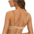 thumbnail image 4 of SMihono Soft Soft Lace Bras for Women, Full Coverage Underwire Minimizer Bras, Lifting Comfort Bras for Everyday Wear. Beige 85, 4 of 5