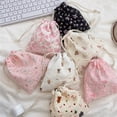thumbnail image 3 of Cute Bear Cartoon Drawstring Bags Women Drawstring Packaging Pocket Cosmetic Bag Makeup Bag Large Capacity Coin Purse Coin Pouch, 3 of 6