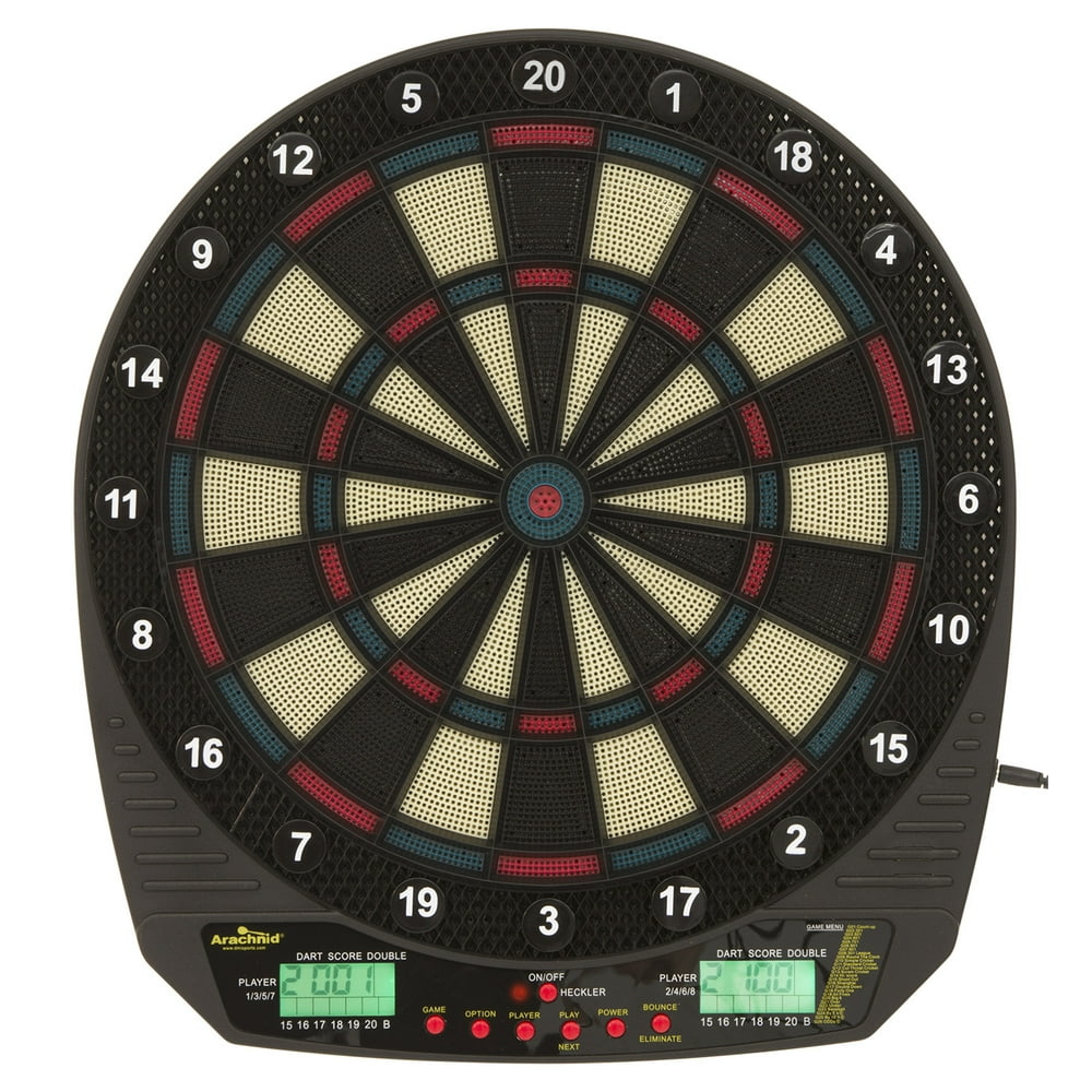 Arachnid DarTronic Soft Tip Electronic Dartboard Game Features 26 Games