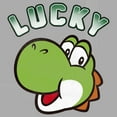 thumbnail image 2 of Toddler's Nintendo Super Mario St. Patrick's Day Lucky Yoshi Graphic Tee Athletic Heather 3T, 2 of 3