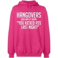 thumbnail image 2 of OXI Hoodie Sweatshirt - Hangovers Gods Way, Basic Casual Hoodie for Men's and Women Fleece Hoodie Long Sleeve - Heliconia Large, 2 of 3