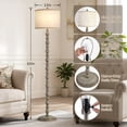thumbnail image 2 of NATYSWAN 62" Floor Lamps for Living Room,3 Color Temperature Retro Standing Lamp, Vintage Farmhouse Floor Lamp with Rotary Switch, Rustic Resin Tall Lamps for Living Room, Bedroom, Office, Corner, 2 of 7