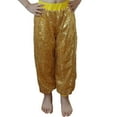 thumbnail image 3 of SonxaHe Big Girls' Pants Carnival Sequin Jogger Pants with Elastic Waist Glitter Dancewear Hip Hop Party Trousers Yellow,Size 13-14 Y, 3 of 3
