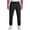 Black, variant on Men’s Quick Dry Stretch Breathable Lightweight Pants with Zipper Pocket Ice Silk Fabric Casual Athletic Pants (1pc)