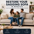 thumbnail image 2 of Continental Sleep, Heavy Duty Couch Support Board, 24" x 48" Extra Thick Wood Base to Fix Sagging Seats, Reinforced Under Cushion Panel for Sofas, Chairs & Loveseats, Furniture Seat Saver, 2 of 10