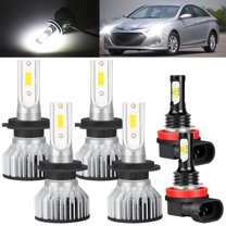 For Hyundai Sonata 2011 2012 2013 2014 LED Headlight Fog Light Bulbs 6000K