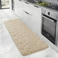 thumbnail image 3 of HLONK Tapis de Bain Long, Grande Taille, 120*50cm, Antidérapant, Extra Doux et Absorbant, Lavable en Machine, Rouge, 3 of 3