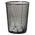 thumbnail image 2 of Rolodex 22351 Steel Round Mesh Trash Can, 4.5 gal, Black, 2 of 2