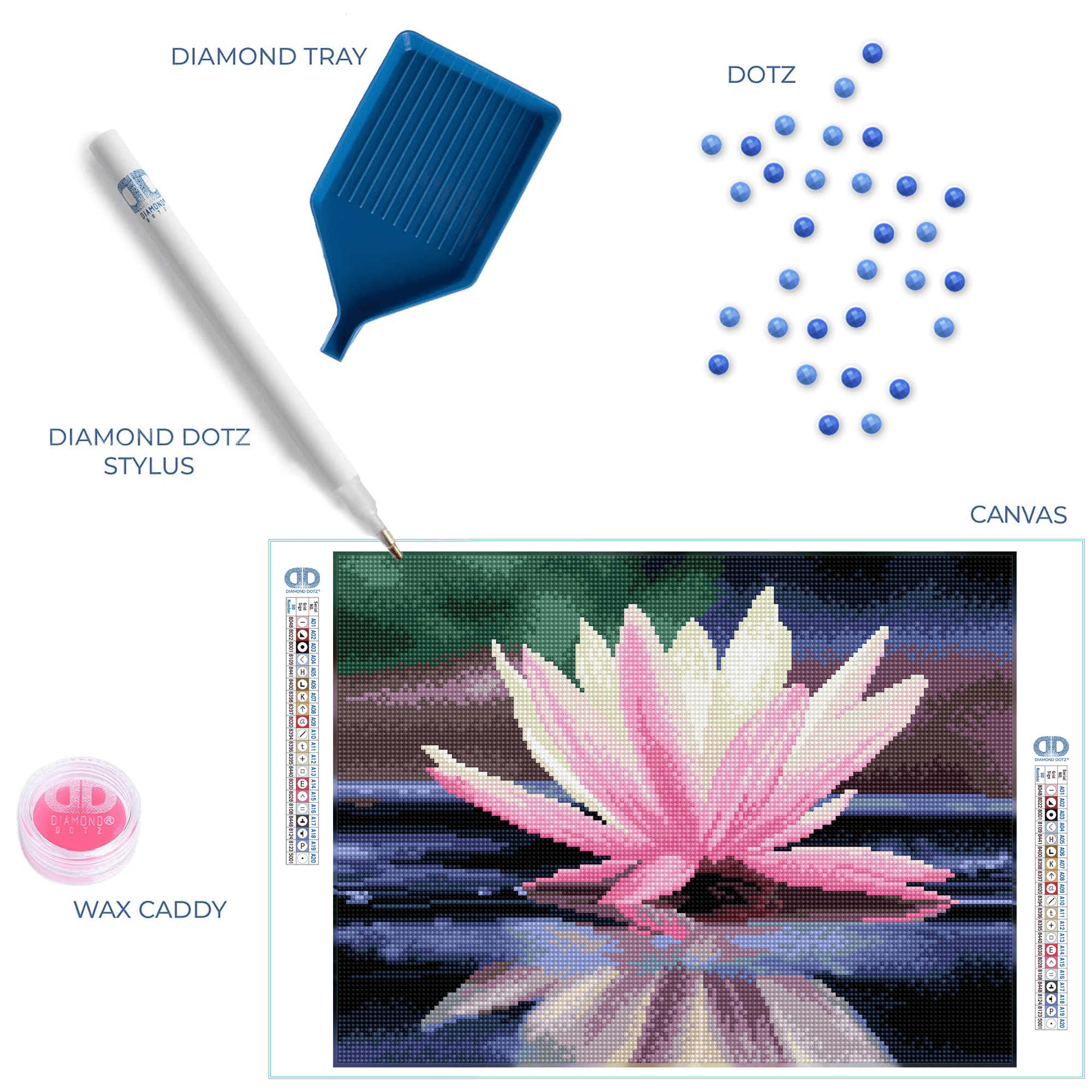 Diamond Dotz Reflections Flower Diamond Painting Kits for