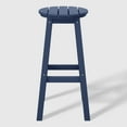 thumbnail image 5 of WestinTrends Malibu 29" HDPE Outdoor Patio Round Bar Stool, Navy Blue, 5 of 7