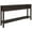 Espresso, variant on Rustic Console Table, Long Sofa Table with 4 Drawers and Bottom Storage Shelf, Narrow Rectangular Table for Entryway Living Room Hallway, 60", Gray Wash