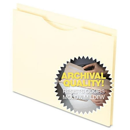 Esselte Pendaflex 22022 Anti Mold-Mildew Reinforced Top File Jacket, Flat, Letter, Manila, 100-Box
