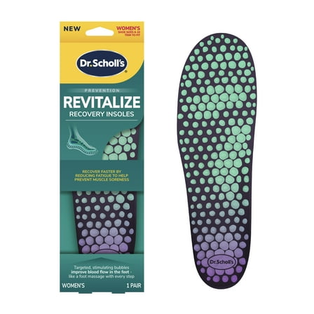 Dr. Scholl's Revitalize Recovery Insole Orthotics, Women Shoe Size 6-10, 1 Pair