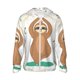 thumbnail image 1 of Balery Cute Sloth In Yoga Pose Tree Sudadera ligera de manga larga con capucha y protección solar UPF 50+ para hombre y mujer, ideal para pesca y running-X-Large, 1 of 7