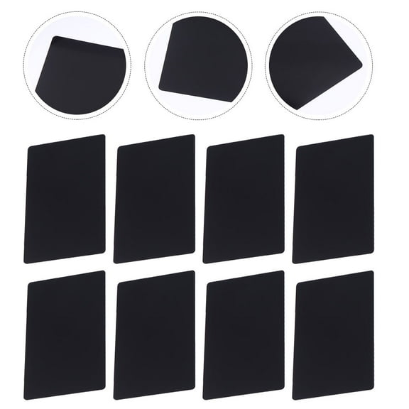 YSNOOWE Black Aluminium Business Card 100Pcs for Corporate Events Metal Engraving Blanks