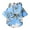 Blue, variant on WNFJR Hawaiian Pet Shirt, Lightweight Dog Clothing, Summer Cat Shirt, Polyester Breathable Pet Apparel