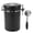Black, variant on YAHHU Premium Coffee Bean Storage Canister, Airtight 304 Stainless Steel Container with 30ml Scoop, CO2 Release Valve & Date Tracker, 1.2L (1.27 Qt / 40.5 Oz) Capacity, Stainless Steel Color