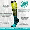 thumbnail image 4 of 5 Pairs Medical Sport Compression Socks - 15-20mmhg Graduated Knee-High Support for Men & Women, Ideal for Soccer, Running, and Nurses, 4 of 7