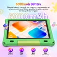 thumbnail image 4 of Tableta con Pantalla IPS HD de 10inch Kids Tablet Android 15,1280x800 con Funda EVA,12GB (3g+9g) RAM+64GB Rom,Quad-Core, Wi-Fi6,6000mAh,Aplicación de Control Parental Certificada por Google - Verde, 4 of 10