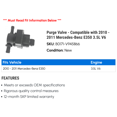 thumbnail image 2 of Purge Valve - Compatible with 2010 - 2011 Mercedes-Benz E350 3.5L V6, 2 of 2