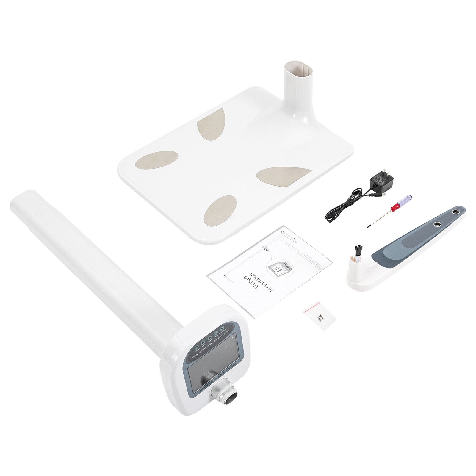 440lb Multifunction Physician Medical Body Weight Scale Capacity Measure Height