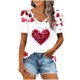 thumbnail image 2 of Puntoco Liquidación de blusas cortas para mujer, blusa holgada informal de manga corta a la moda para mujer, 2 of 4