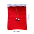 thumbnail image 3 of Bolsas de Regalo Navideñas, Mochilas de Papá Noel, Adornos de Terciopelo para Organizar, 3 of 6