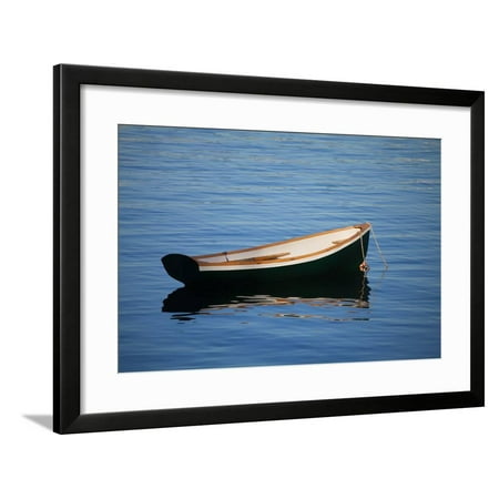 USA, Maine, Small Row Boat at Bass Harbor Framed Print Wall Art By Joanne (Best Small Bass Boat)