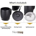 thumbnail image 3 of Nextmug by Nextboom - Temperature-Controlled, Self-Heating Coffee Mug (Black - 14 oz.), 3 of 5