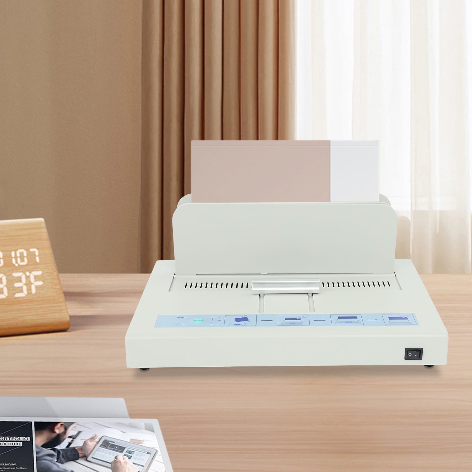 100W Thermal Binding A4 Thermal Binding Machine 50mm Binding Thickness Binding Machine for Study Rooms Living Rooms